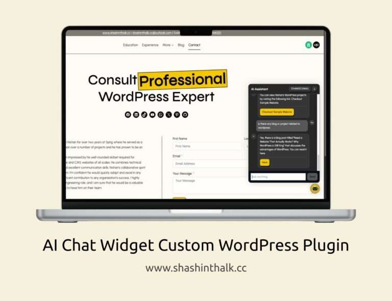 GitHub AI Chat Widget for WordPress